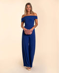 MONO TRIANA | Mono Azul Palabra de Honor Elegante | Invitadas THE-ARE