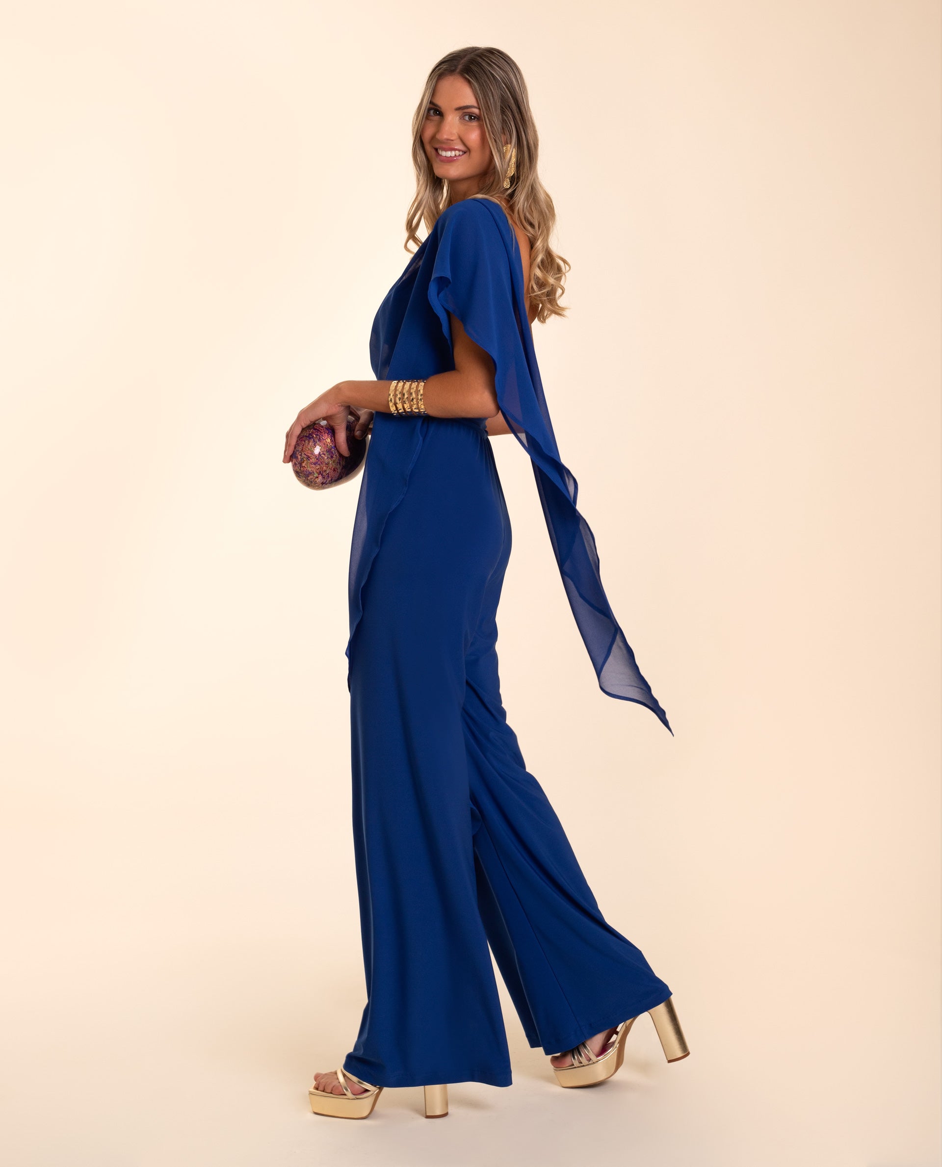 Azul Eléctrico Mono Azul Zara Corto Invitada Mono Azul Electrico