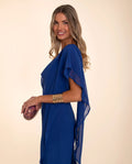 MONO TRIANA | Mono Azul Palabra de Honor Elegante | Invitadas THE-ARE