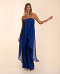 MONO TRIANA | Mono Azul Palabra de Honor Elegante | Invitadas THE-ARE