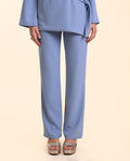 Pantalón Azul Celeste Elástico Traje Mujer | Invitadas THE-ARE