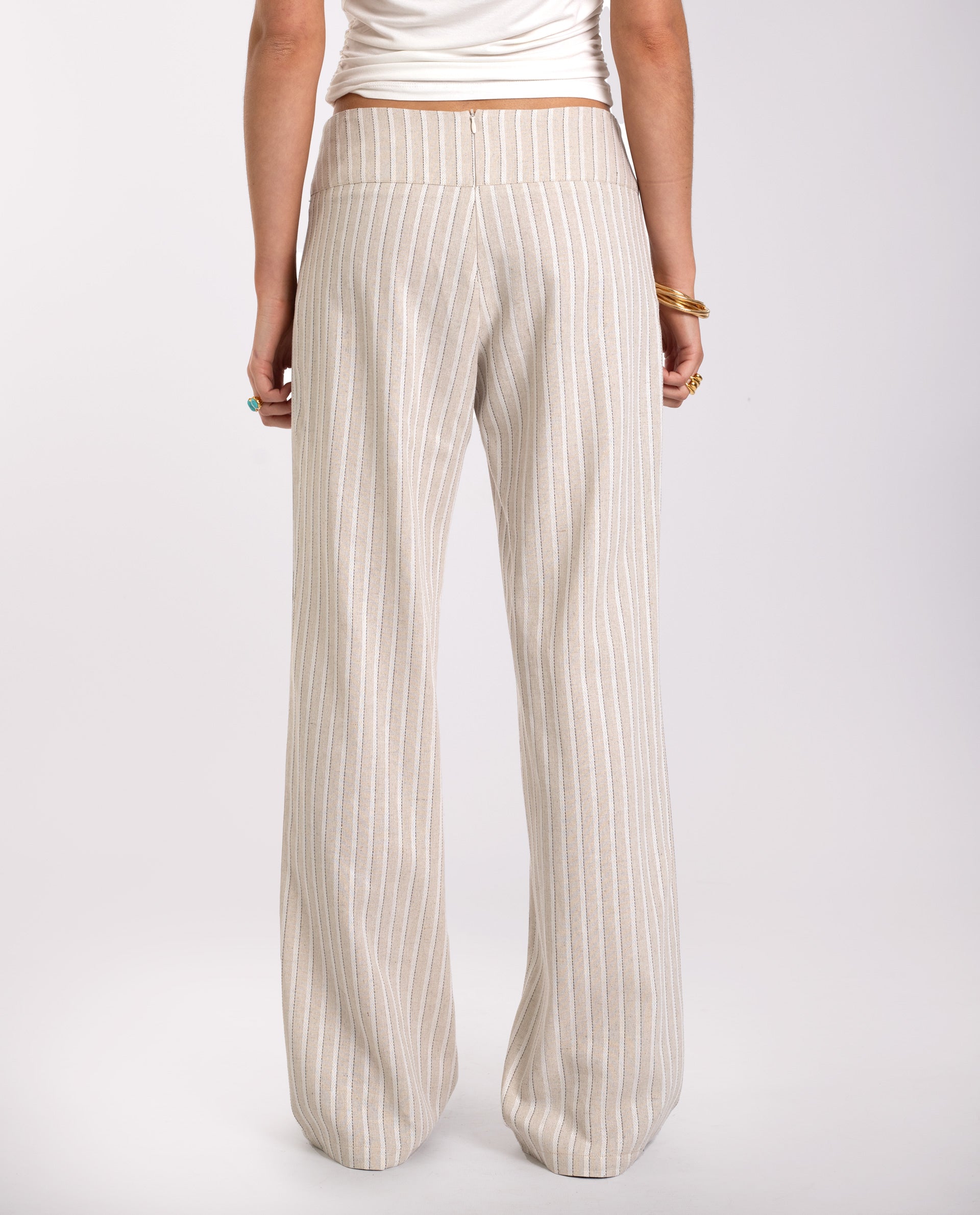 Pantalón Palazzo Pantalon Femme Rayé Anchos Pantalones De Vestir