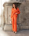 PANTALÓN MRS. ZAHERA | Pantalón de Traje Elegante | Conjunto Mujer Invitadas THE-ARE