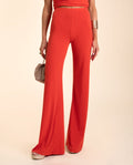 PANTALÓN ALGECIRAS | Pantalón Elegante Pata Ancha Coral | Invitadas THE-ARE