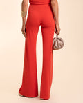PANTALÓN ALGECIRAS | Pantalón Elegante Pata Ancha Coral | Invitadas THE-ARE