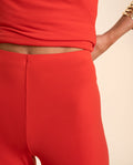 PANTALÓN ALGECIRAS | Pantalón Elegante Pata Ancha Coral | Invitadas THE-ARE
