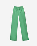 PANTALÓN PALM BEACH | Pantalón Fluido Verde de Mujer con Aberturas | THE-ARE