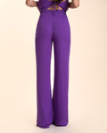 Pantalón Largo de Mujer Morado Elegante Campana | Invitadas THE-ARE