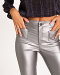 PANTALÓN WARMING UP | Pantalón Cargo Metalizado | Ropa Fiesta Mujer THE-ARE