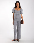 SUNSET LOVER TROUSERS · BLACK AND WHITE