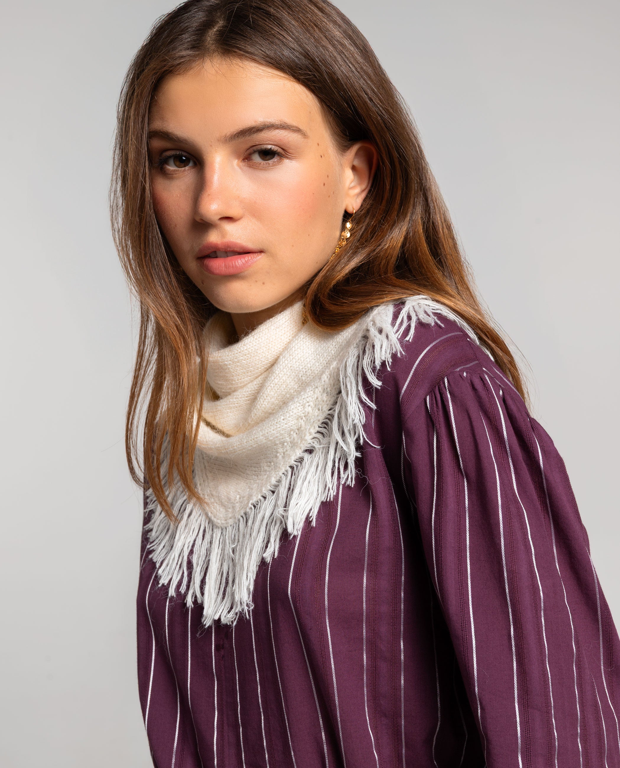 FOULARD MINIMAL CRUSH - BLANC