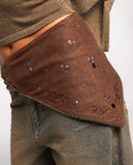 REROUTED SCARF · BROWN