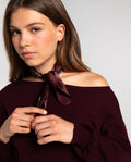 SOFT NOTE HANDKERCHIEF · AUBERGINE