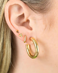 SPARK TRIO PIERCING · SILVER GOLD PLATED