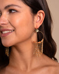 PENDIENTES SUN RED AVENTURINE · ACERO BAÑO ORO