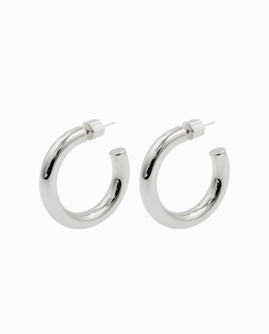 BOLD HOOPS - SILVER