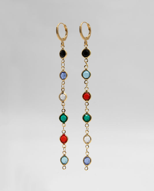 DROPS - GOLD COLORED EARRINGS