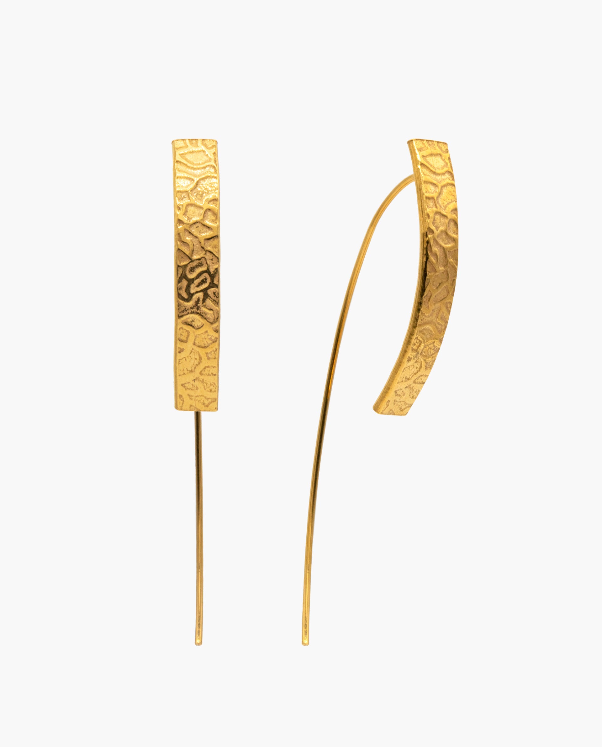 PLAQUE EARRINGS - GOLD PLATED