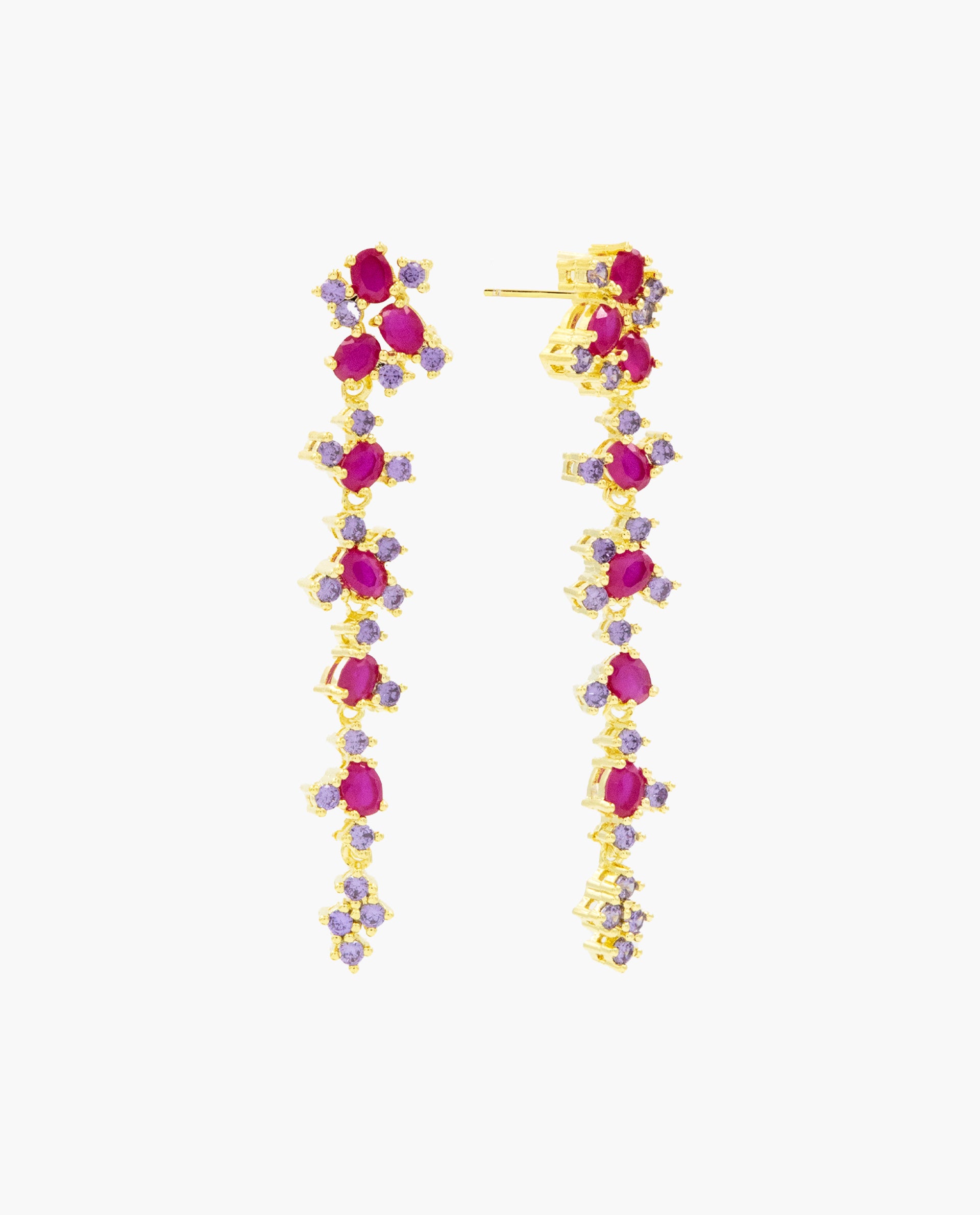 SHINY BERRIES EARRINGS - GOLD PLATED