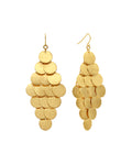 DANCING MOONS TASSEL EARRINGS · GOLDEN