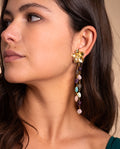 PENDIENTES DAISY COLORS · BAÑO ORO