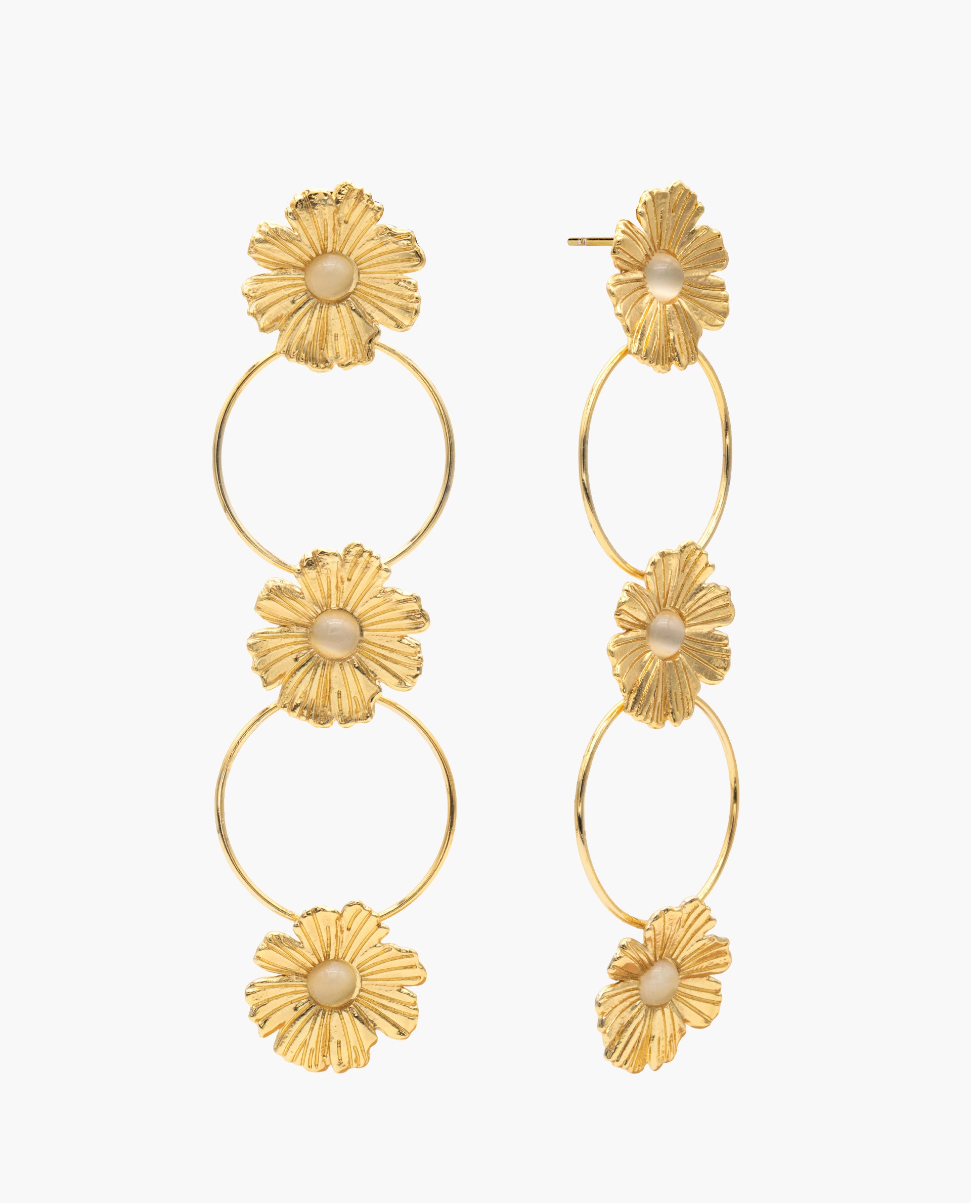 NARCISSUS EARRINGS - GOLD PLATED