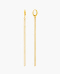 Dance With Me Hoops · Silver Gold Plated