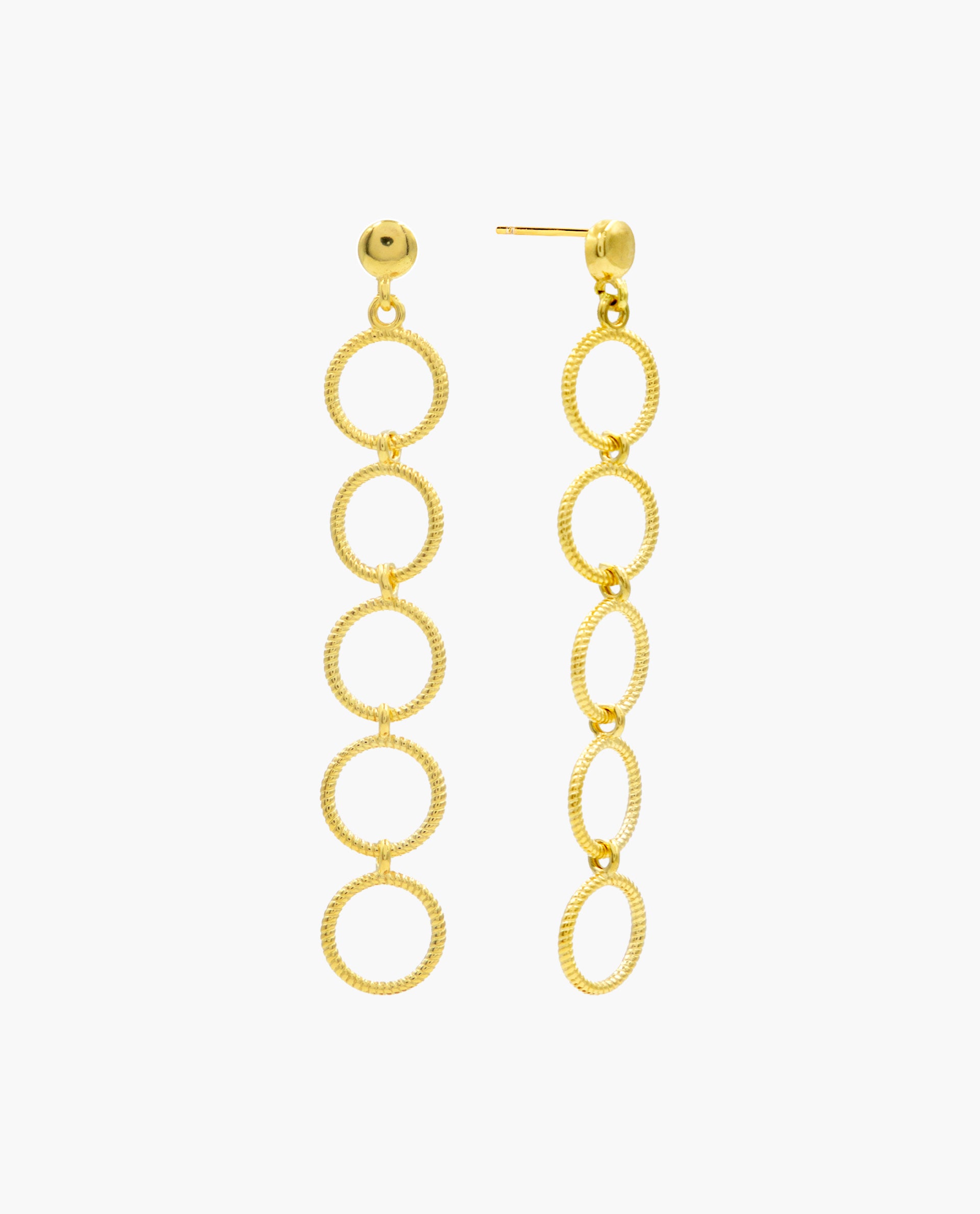 FRIENDSHIP EARRINGS - GOLD PLATED SILVER