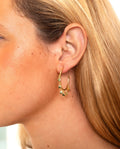 DANCING STARS HOOPS · GOLD PLATED