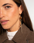 PENDIENTES COTSWOLD · MARRÓN