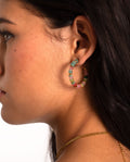 PENDIENTES ARO PEBBLES · MULTICOLOR