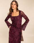 VESTIDO ELENA · GRANATE