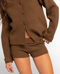 SEPTEMBER EDIT SHORTS · BROWN