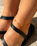 MOONS ANKLET · GOLD PLATED STEEL