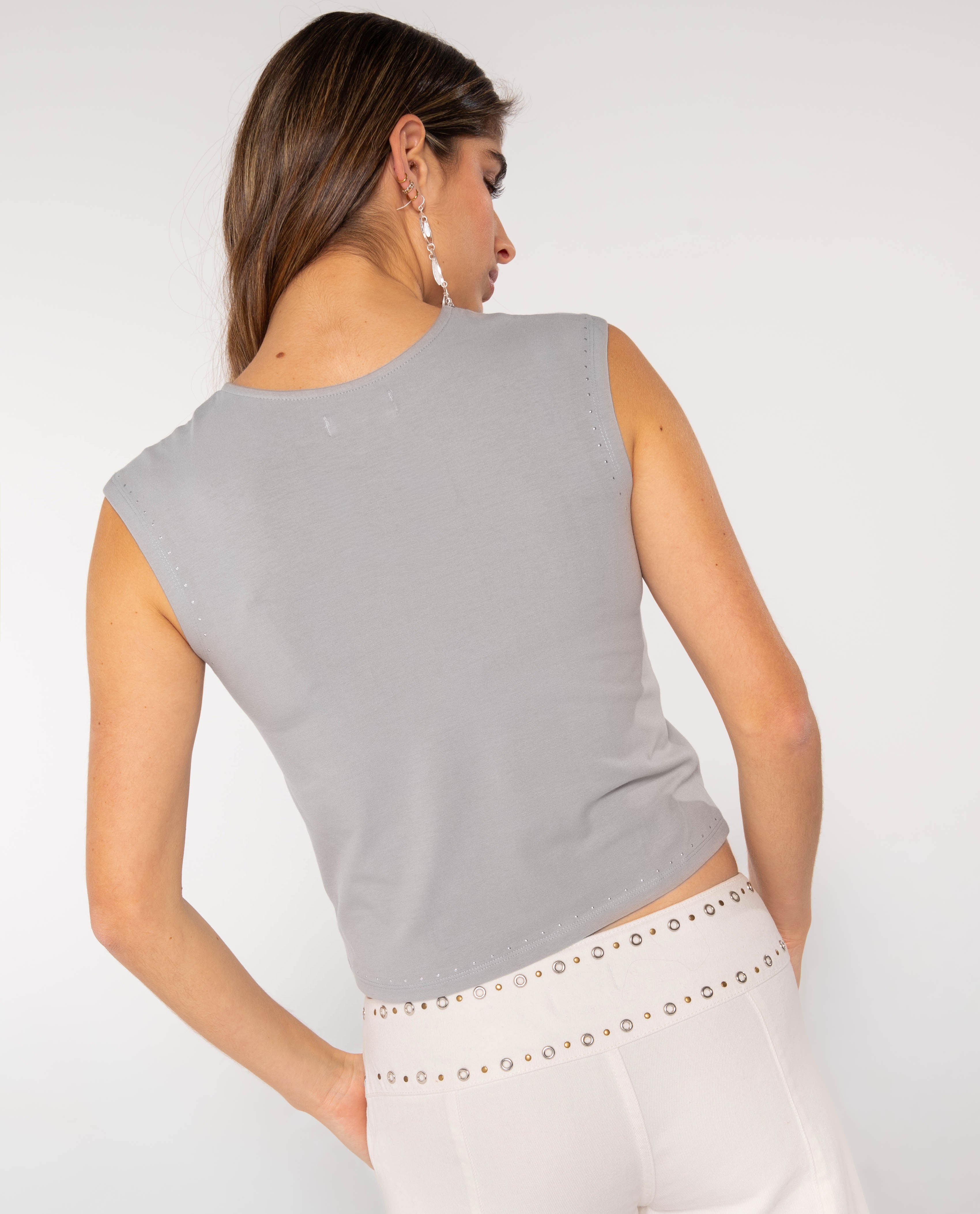 grey dress top goTIELESS Ultimate Dress Shirt (Light Grey) Slim / L