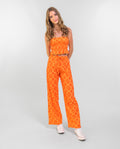 TOP SET BREEZE | Top Palabra de Honor Estampado Naranja | Colección Verano THE-ARE