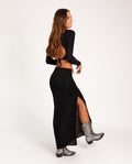 TOP HERE WE COME | Top Negro con Espalda Abierta | Ropa Fiesta Mujer THE-ARE