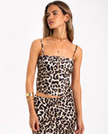 Top Estampado Leopardo de Tirantes | THE-ARE