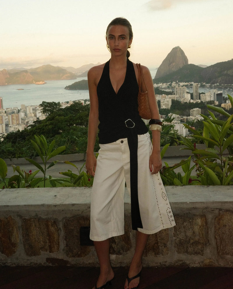 JEANS VERPASSTER ANRUF - WEISS