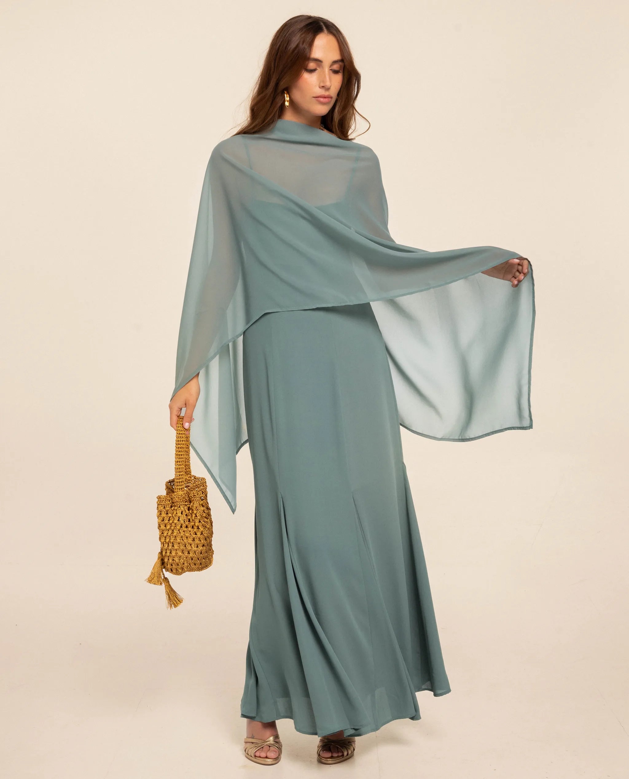 aquamarine midi dress Aquamarine Cutout Midi Dress