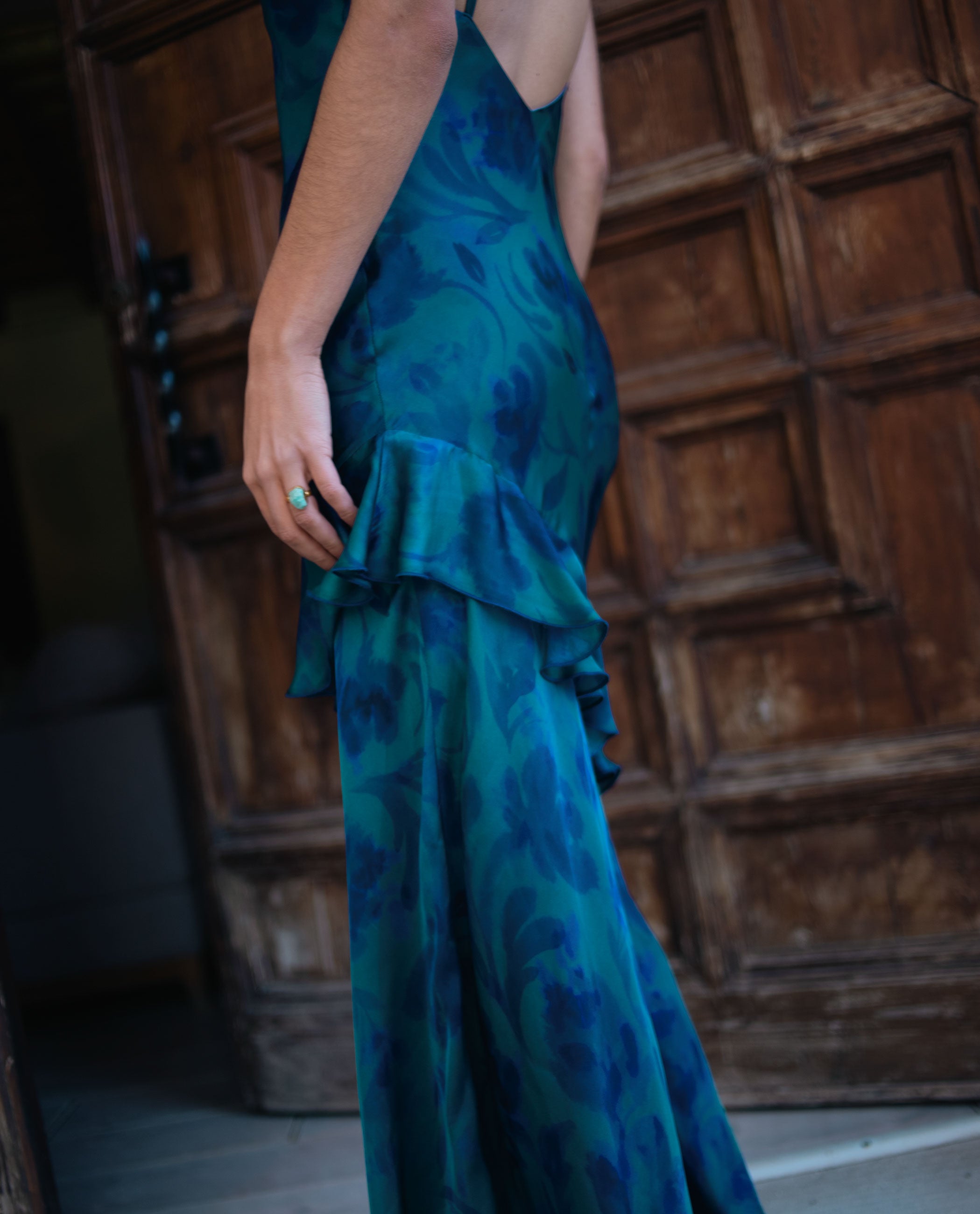 Flower Printed Lingerie Dress THE-ARE Guests - Main Image