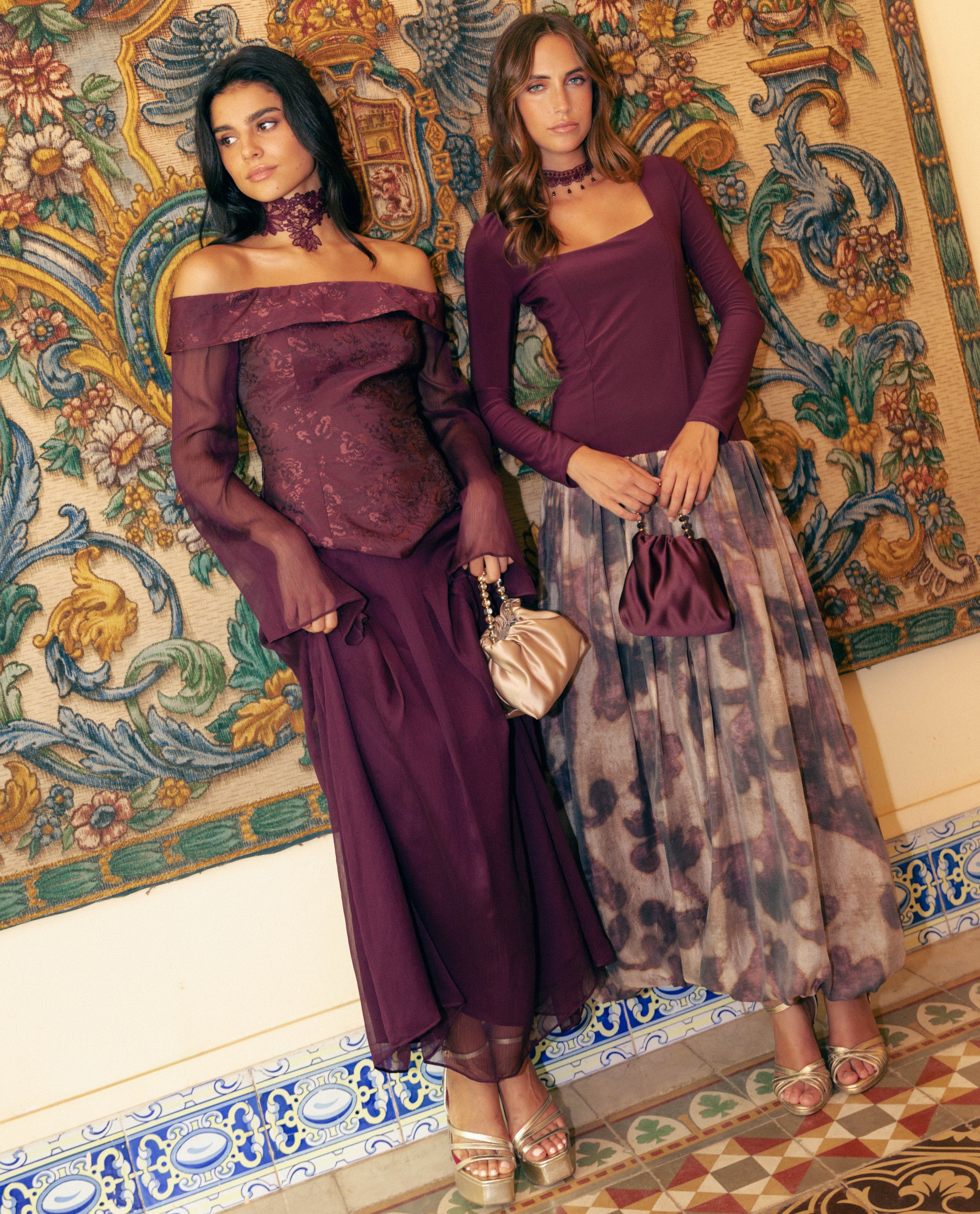 Long Brown Dress with Open Back
