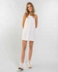 VESTIDO DE AMANHÃ: Vestido curto branco com alças e costas decotadas : THE-ARE