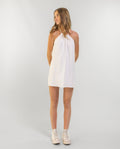 VESTIDO DE AMANHÃ: Vestido curto branco com alças e costas decotadas : THE-ARE