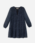 VESTIDO LOVED ONES | Vestido Corto Azul de Manga Larga con Paneles | THE-ARE