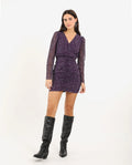 COME TRUE DRESS | Short Floral Dress with Ruffled Skirt and Long Sleeves | THE-ARE
