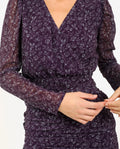 COME TRUE DRESS | Short Floral Dress with Ruffled Skirt and Long Sleeves | THE-ARE