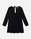VESTIDO LITTLE THINGS | Vestido Corto Negro de Manga Larga | THE-ARE