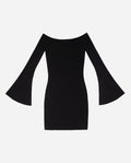VESTIDO BETTER WITH US | Vestido Corto Negro Off The Shoulder | Fiesta Mujer THE-ARE