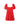 Vestido Corto Rojo con Mangas Cortas Abullonadas | THE-ARE